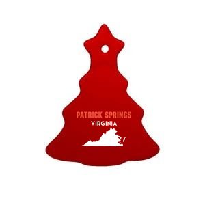 Patrick Springs Virginia Usa State America Travel Virginian Gift Ceramic Tree Ornament