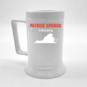 Patrick Springs Virginia Usa State America Travel Virginian Gift Beer Stein