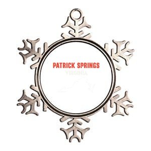 Patrick Springs Virginia Usa State America Travel Virginian Gift Metallic Star Ornament