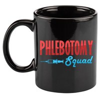 Phlebotomy Squad Veins Syringe Phlebotomist Needle Gift 11oz C Handle Ceramic Mug
