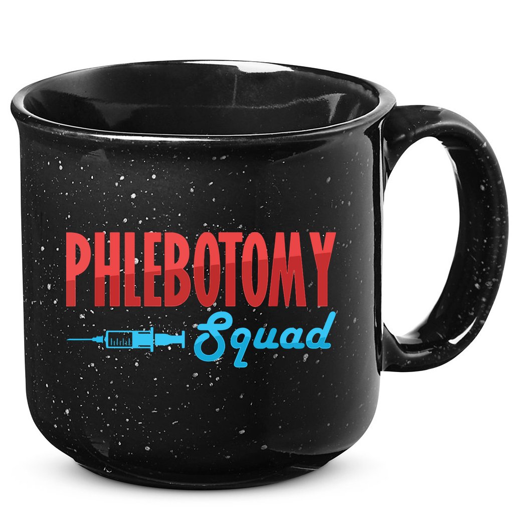 Phlebotomy Squad Veins Syringe Phlebotomist Needle Gift 15oz Campfire Ceramic Mug