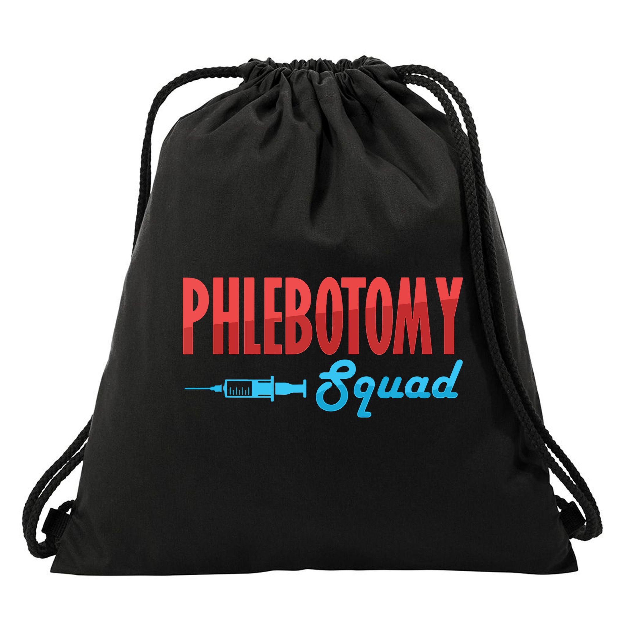 Phlebotomy Squad Veins Syringe Phlebotomist Needle Gift Drawstring Bag