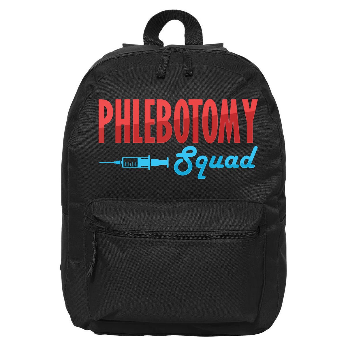 Phlebotomy Squad Veins Syringe Phlebotomist Needle Gift 16 in Basic Backpack