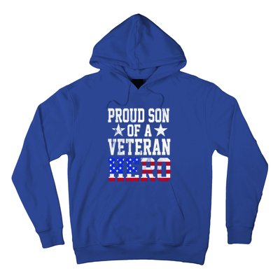 Proud Son Veteran Hero American Flag America Patriotic Gift Hoodie