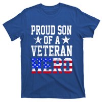 Proud Son Veteran Hero American Flag America Patriotic Gift T-Shirt