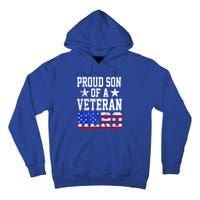 Proud Son Veteran Hero American Flag America Patriotic Gift Tall Hoodie