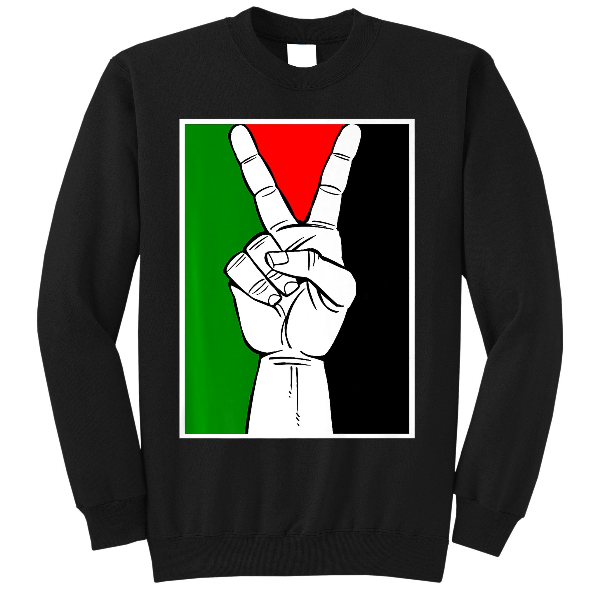 Palestine Support Victory Symbol Free Palestine Palestinian Sweatshirt