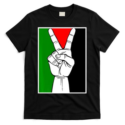 Palestine Support Victory Symbol Free Palestine Palestinian T-Shirt