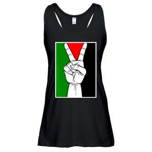 Palestine Support Victory Symbol Free Palestine Palestinian Ladies Essential Flowy Tank