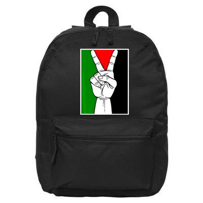 Palestine Support Victory Symbol Free Palestine Palestinian 16 in Basic Backpack