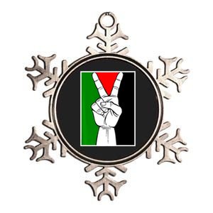 Palestine Support Victory Symbol Free Palestine Palestinian Metallic Star Ornament