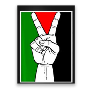 Palestine Support Victory Symbol Free Palestine Palestinian Poster