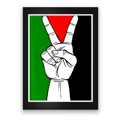 Palestine Support Victory Symbol Free Palestine Palestinian Poster