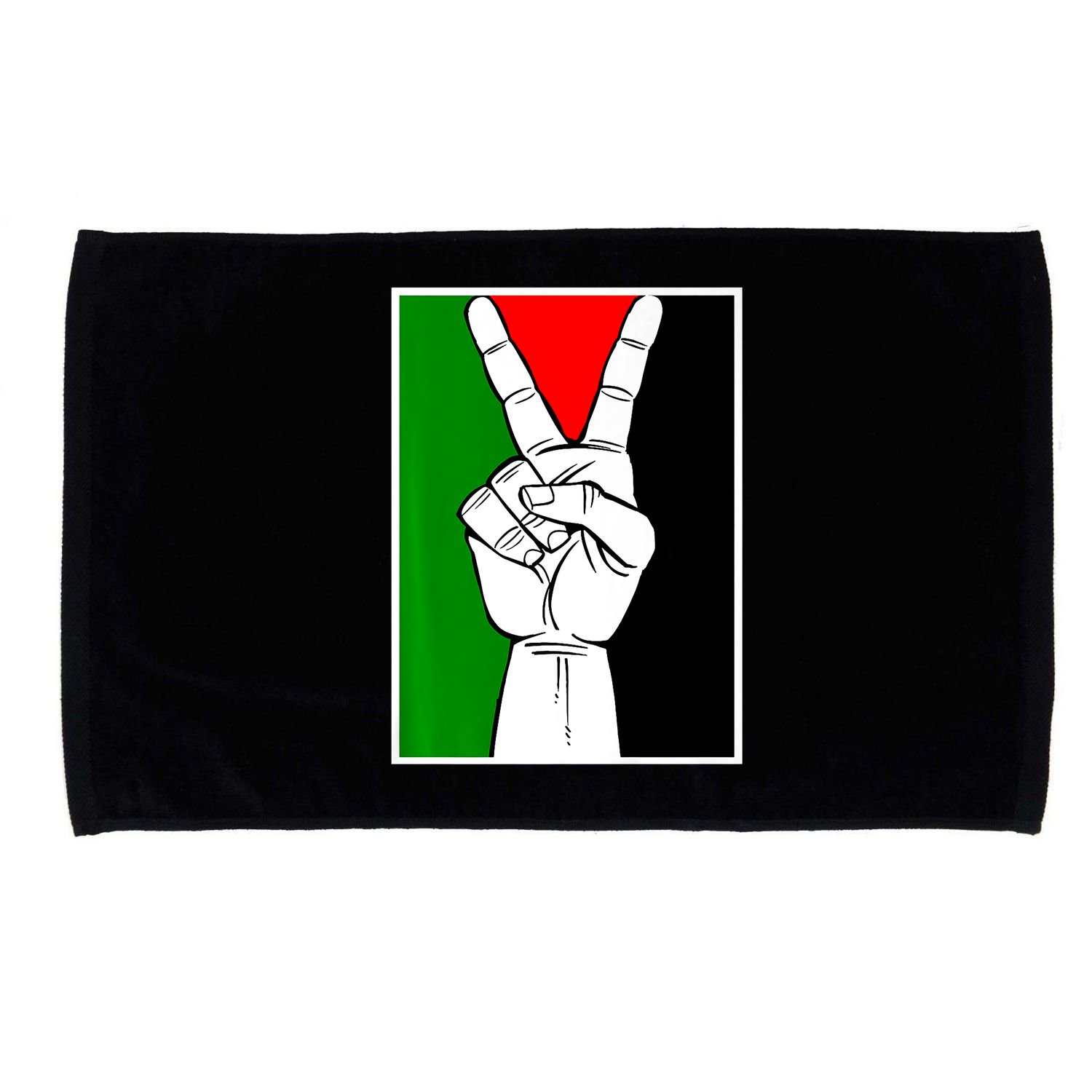 Palestine Support Victory Symbol Free Palestine Palestinian Microfiber Hand Towel