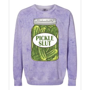 Pickle Slut Who Loves Pickles Apaprel Colorblast Crewneck Sweatshirt