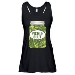 Pickle Slut Who Loves Pickles Apaprel Ladies Essential Flowy Tank