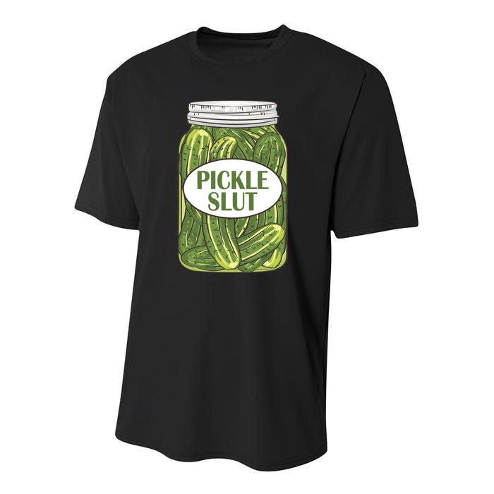 Pickle Slut Who Loves Pickles Apaprel Youth Performance Sprint T-Shirt