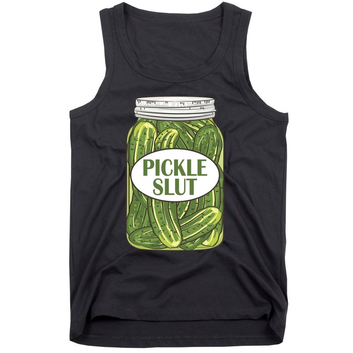 Pickle Slut Who Loves Pickles Apaprel Tank Top