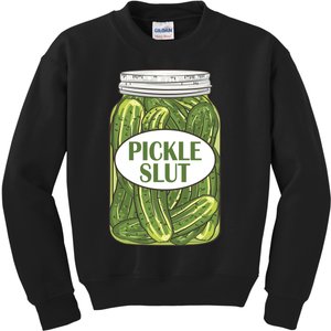 Pickle Slut Who Loves Pickles Apaprel Kids Sweatshirt