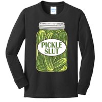 Pickle Slut Who Loves Pickles Apaprel Kids Long Sleeve Shirt