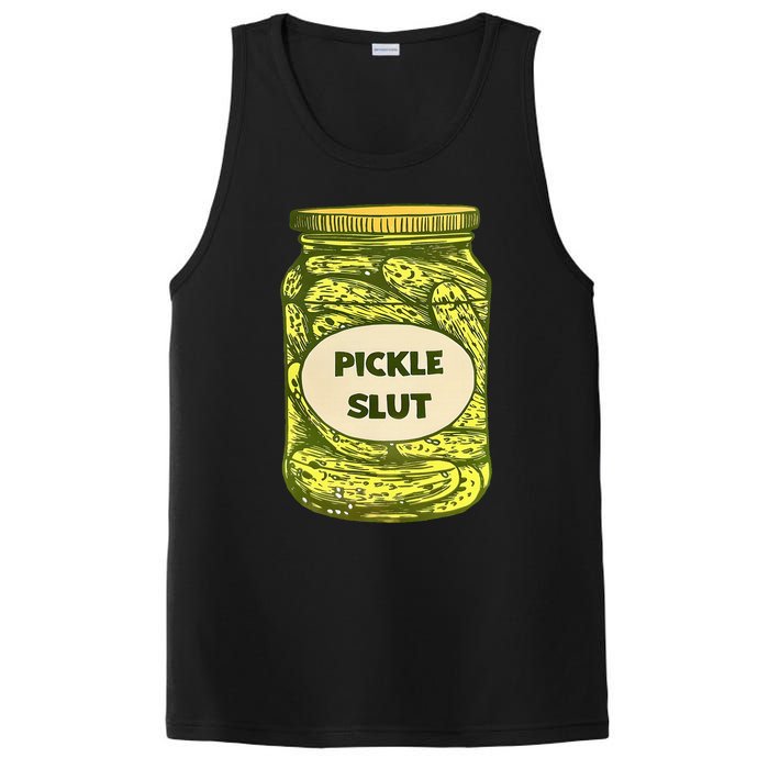 Pickle Slut Who Loves Pickles Quotes Saying Pickles Lover PosiCharge Competitor Tank