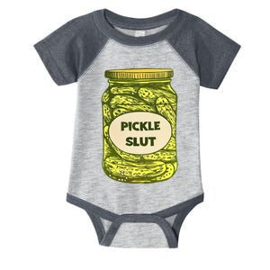 Pickle Slut Who Loves Pickles Quotes Saying Pickles Lover Infant Baby Jersey Bodysuit