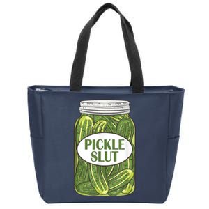 Pickle Slut Who Loves Pickles Zip Tote Bag