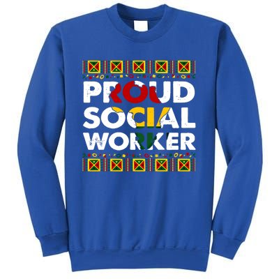 Proud Social Worker Black History Month Africa Melanin Pride Meaningful Gift Sweatshirt