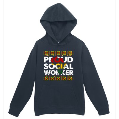 Proud Social Worker Black History Month Africa Melanin Pride Meaningful Gift Urban Pullover Hoodie