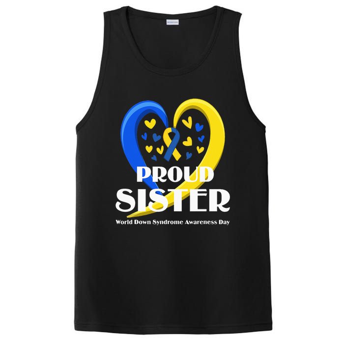 Proud Sister World Down Syndrome Awareness Day Gifts PosiCharge Competitor Tank