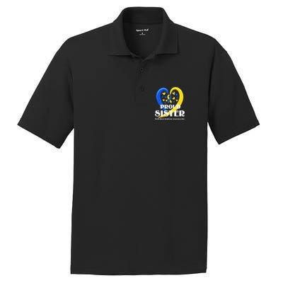 Proud Sister World Down Syndrome Awareness Day Gifts PosiCharge RacerMesh Polo