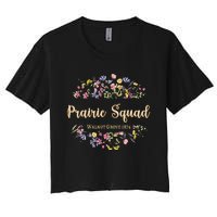 Prairie Squad Walnut Grove Minnesota Mn Usa Wildflowers Women's Crop Top Tee