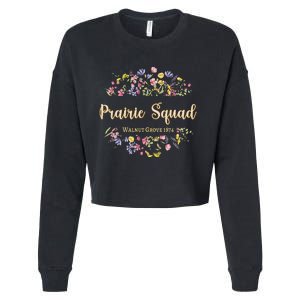 Prairie Squad Walnut Grove Minnesota Mn Usa Wildflowers Cropped Pullover Crew