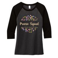 Prairie Squad Walnut Grove Minnesota Mn Usa Wildflowers Women's Tri-Blend 3/4-Sleeve Raglan Shirt