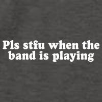 Pls Stfu When T.H.E. B.A.N.D. Is Playing Vector Backpack