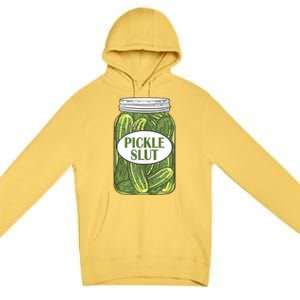 Pickle Slut Who Loves Pickles Apaprel Premium Pullover Hoodie