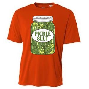 Pickle Slut Who Loves Pickles Apaprel Cooling Performance Crew T-Shirt