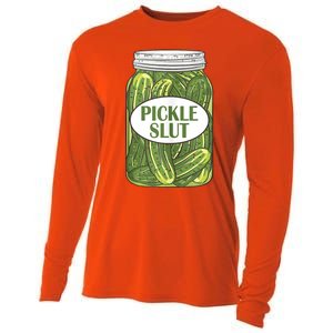 Pickle Slut Who Loves Pickles Apaprel Cooling Performance Long Sleeve Crew