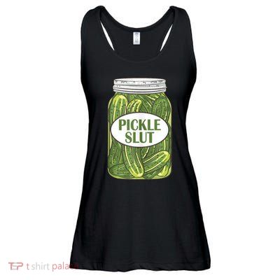 Pickle Slut Who Loves Pickles Apaprel Ladies Essential Flowy Tank