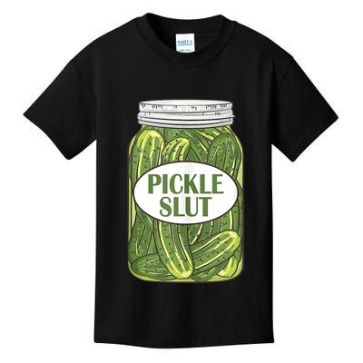 Pickle Slut Who Loves Pickles Apaprel Kids T-Shirt