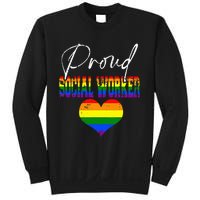 Proud Social Worker Pride LGBT Flag Matching Gay Lesbian Sweatshirt