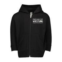 Pennsylvania State Wrestling Compete, Defeat, Repeat Toddler Zip Fleece Hoodie