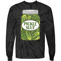 Pickle Slut Who Loves Pickles Apaprel Tie-Dye Long Sleeve Shirt