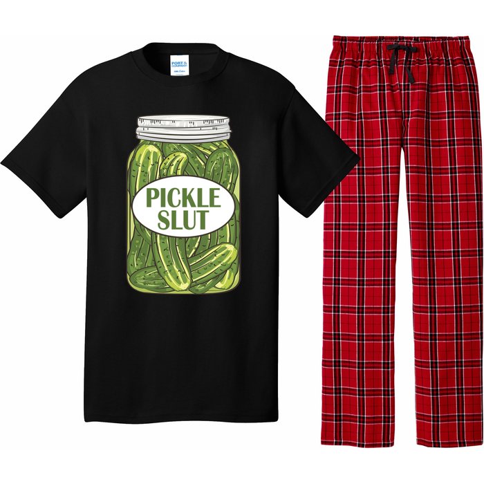 Pickle Slut Who Loves Pickles Apaprel P.ullover Pajama Set