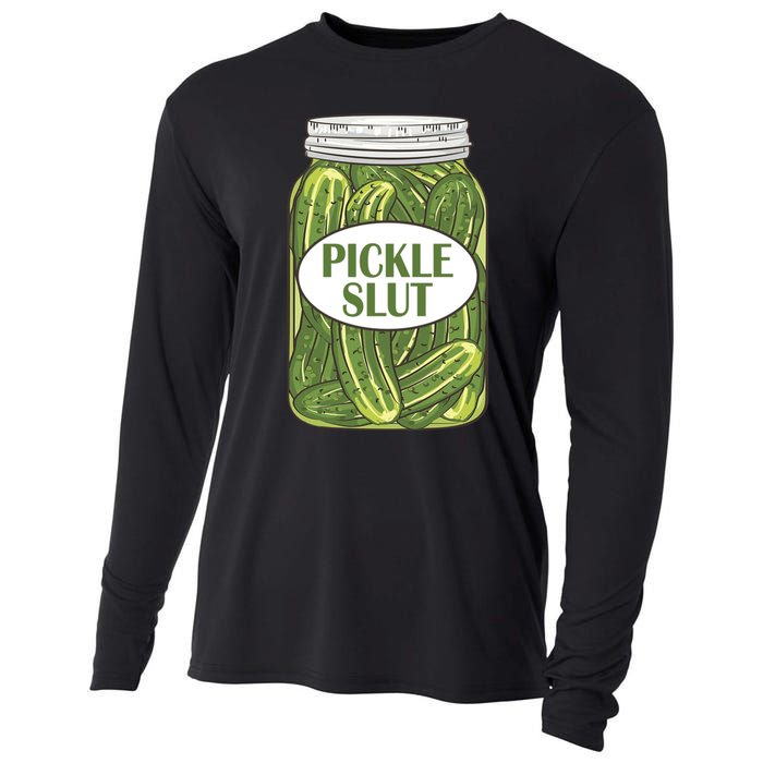 Pickle Slut Who Loves Pickles Apaprel P.ullover Cooling Performance Long Sleeve Crew