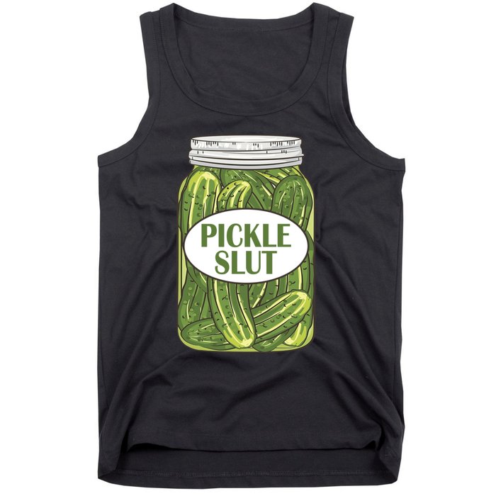 Pickle Slut Who Loves Pickles Apaprel P.ullover Tank Top