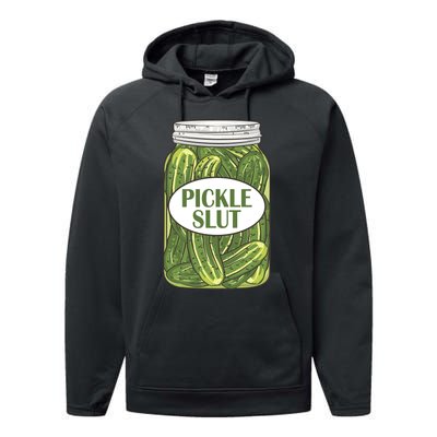 Pickle Slut Who Loves Pickles Apaprel Performance Fleece Hoodie