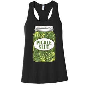 Pickle Slut Who Loves Pickles Apaprel Women's Racerback Tank