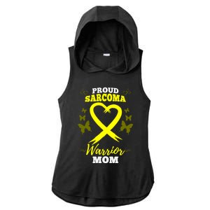 Proud Sarcoma Warrior Mom Sarcoma Awareness Bone Cancer Great Gift Ladies PosiCharge Tri-Blend Wicking Draft Hoodie Tank