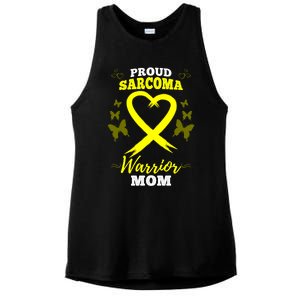 Proud Sarcoma Warrior Mom Sarcoma Awareness Bone Cancer Great Gift Ladies PosiCharge Tri-Blend Wicking Tank